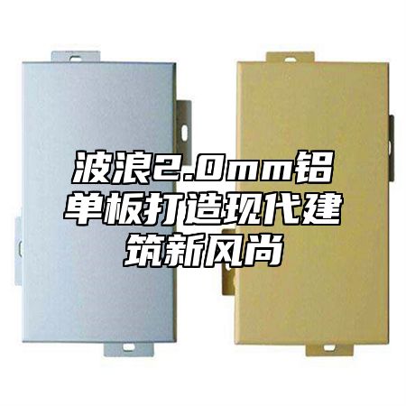 波浪2.0mm铝单板打造现代建筑新风尚