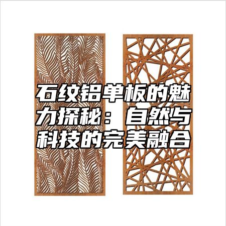 石纹铝单板的魅力探秘：自然与科技的完美融合