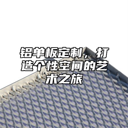 铝单板定制，打造个性空间的艺术之旅