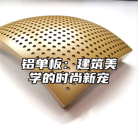 铝单板：建筑美学的时尚新宠