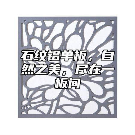 石纹铝单板，自然之美，尽在一板间