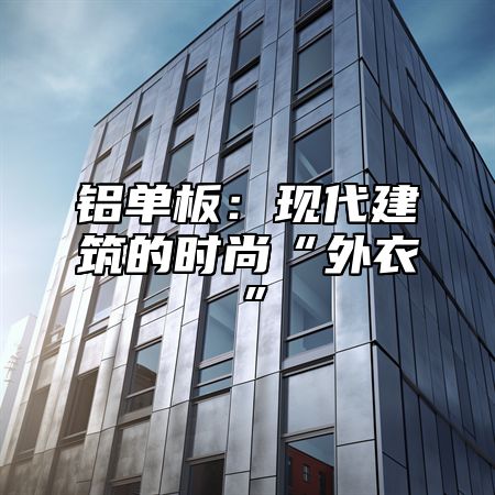 铝单板：现代建筑的时尚“外衣”