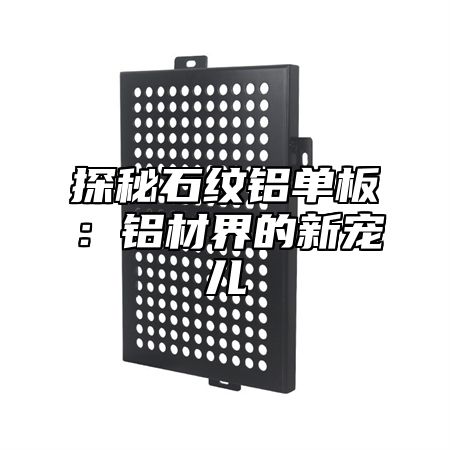 探秘石纹铝单板：铝材界的新宠儿