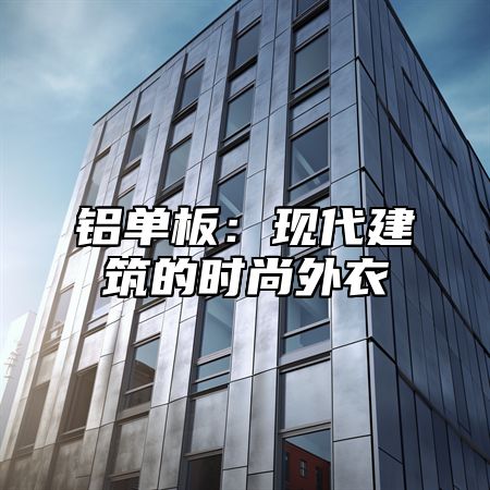 铝单板：现代建筑的时尚外衣
